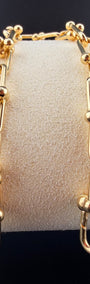 Double-T Bracelet 18k, 18cm.