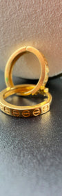 Double-C Hoop 18k.