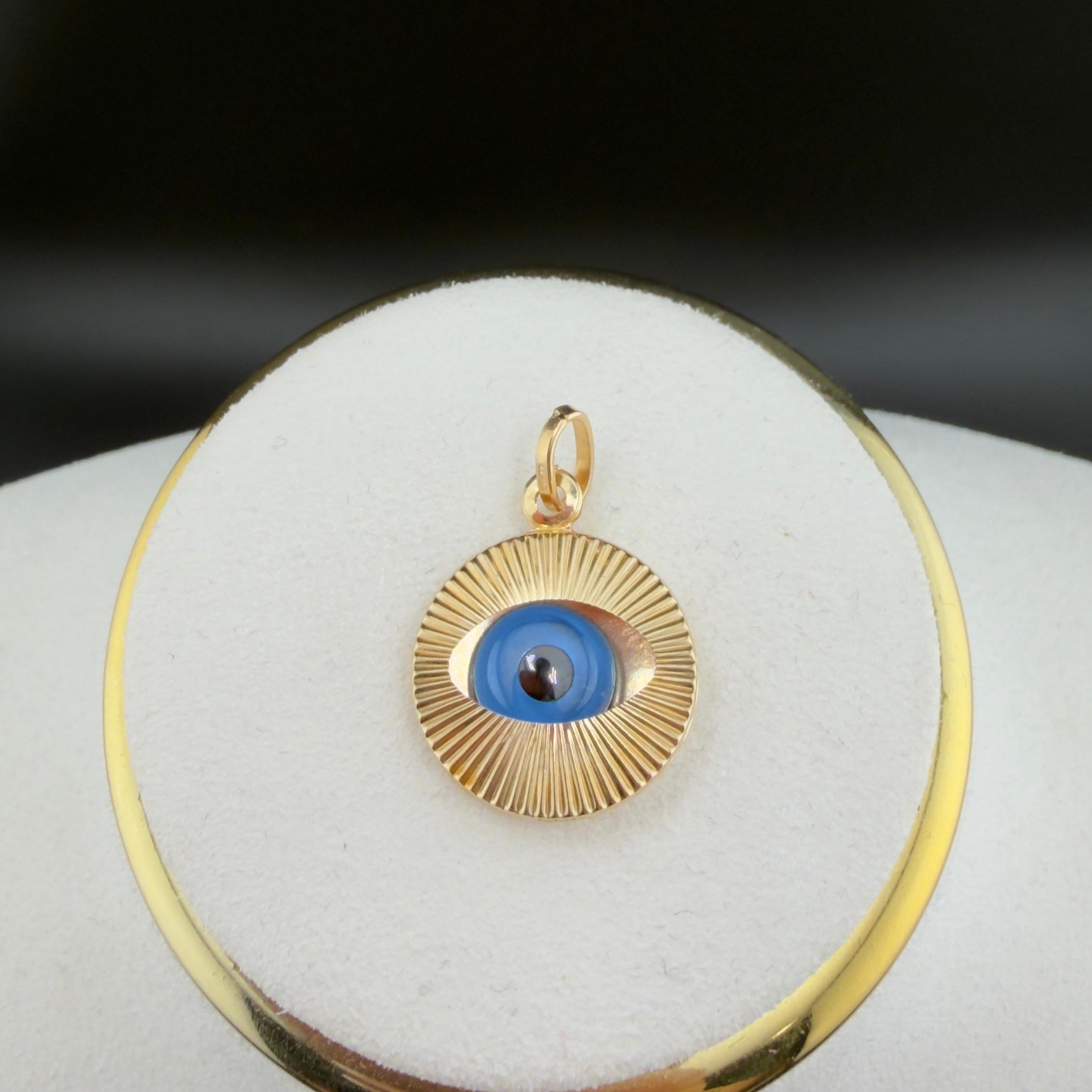 Iris eye Pendant 18k