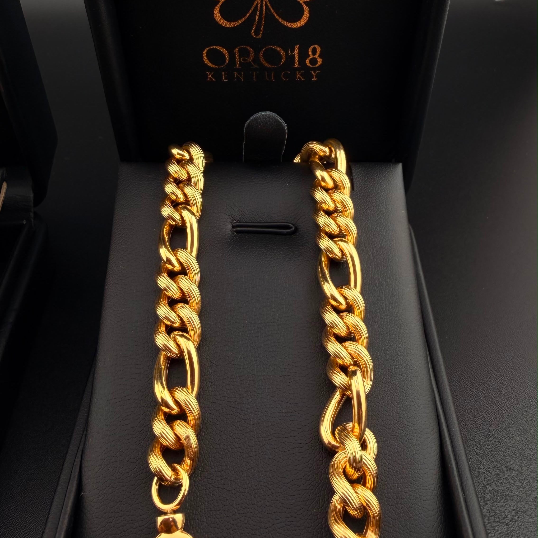 Mixed Link Bracelet 18k,21cm.