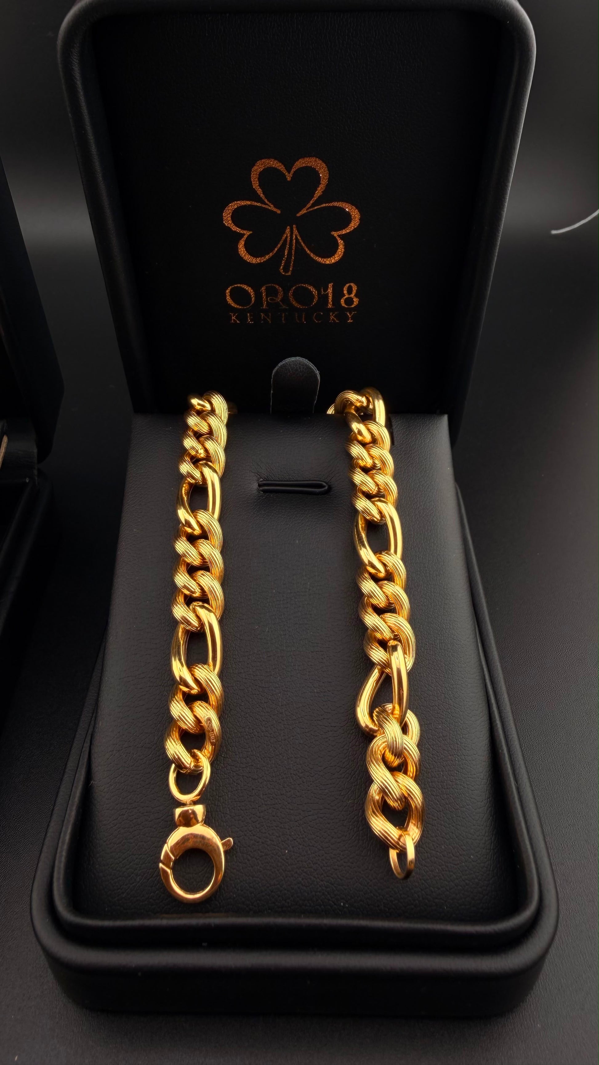 Mixed Link Bracelet 18k,21cm.
