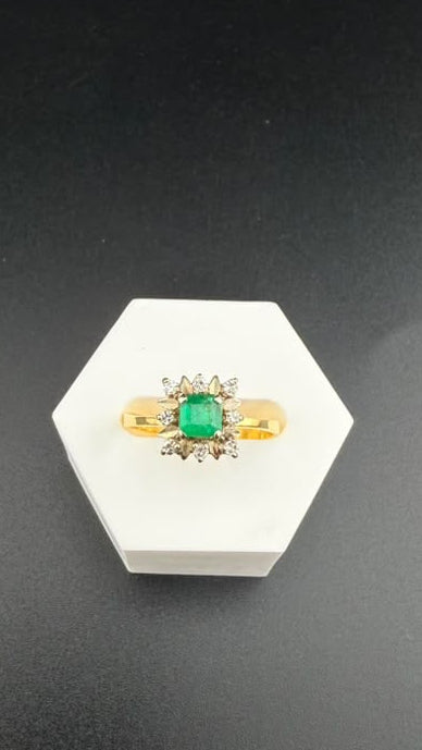 Imperial Emerald Ring 18k, #7.