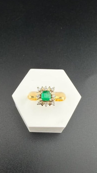 Imperial Emerald Ring 18k, #7.