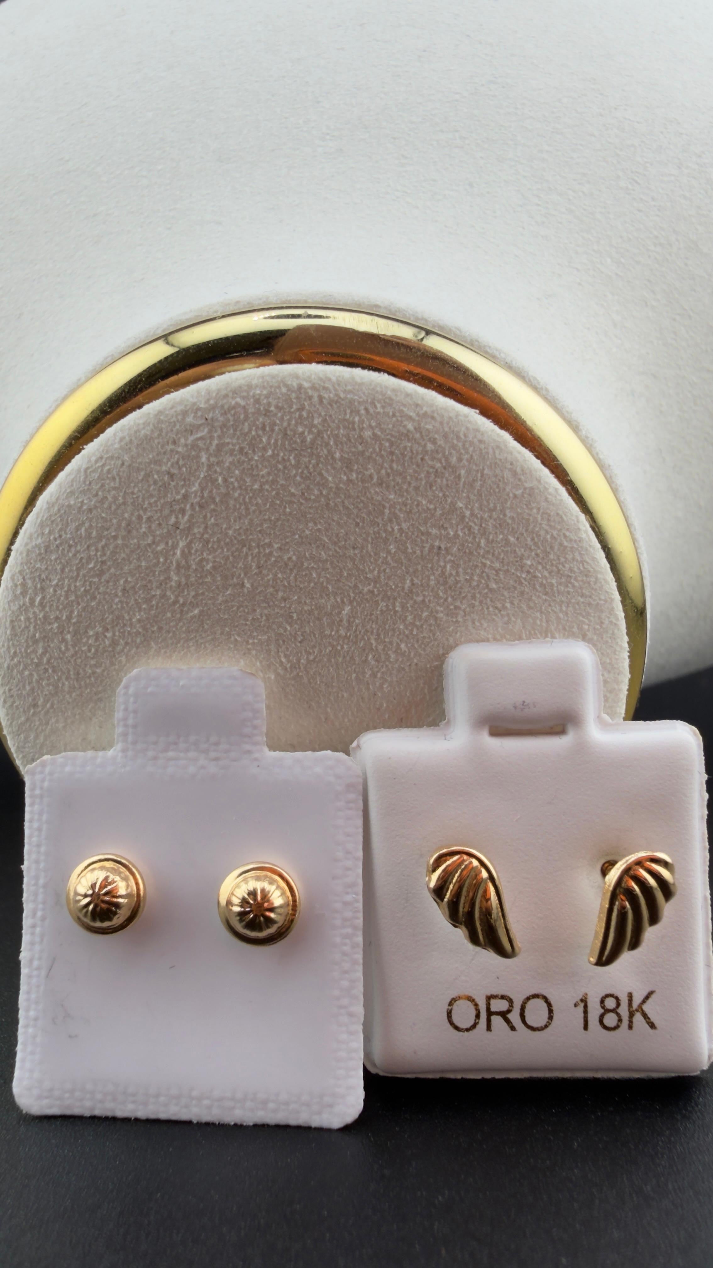 Golden Wings Earrings 18k.
