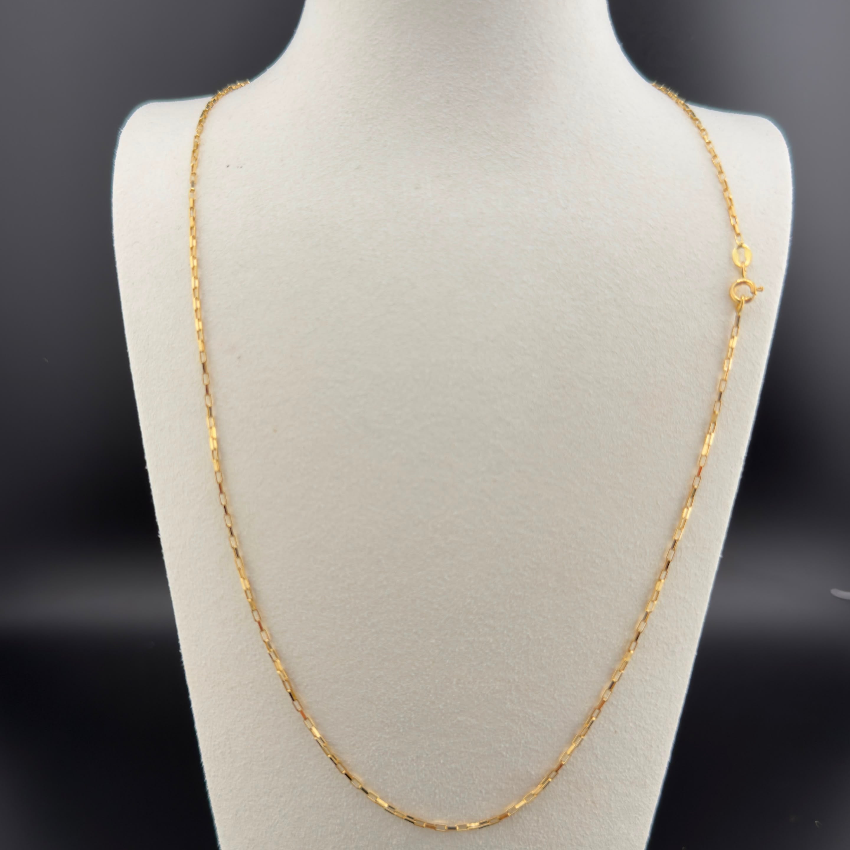 Paperclip Chain 18k, 50cm.