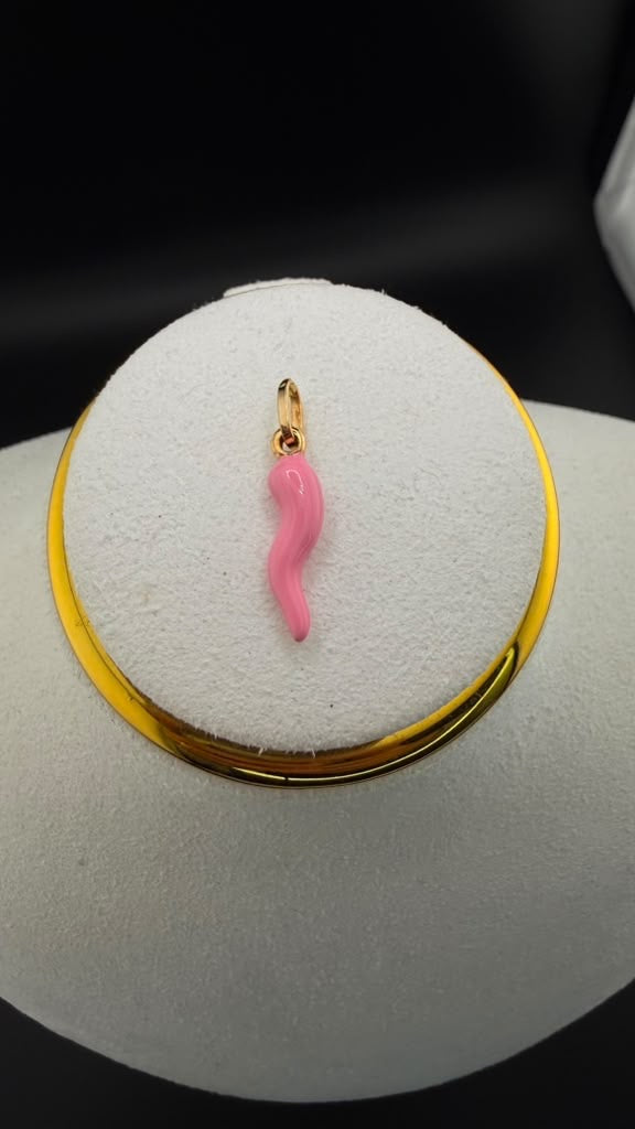 Cornicello Pink Pendant 18k,M.