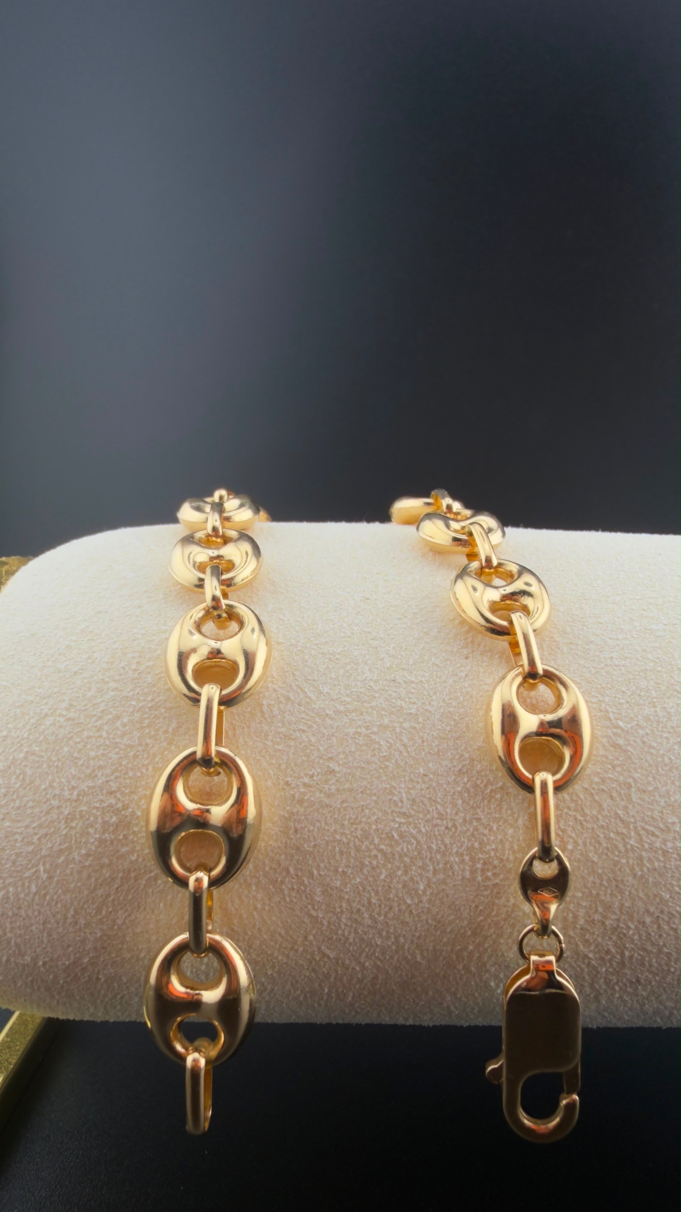 Double-G Bracelet 18k, 21cm.