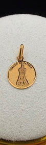 Virgin Fatima Pendant 18k.