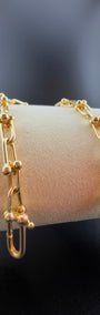 Double- T Bracelet 18k, 18cm.