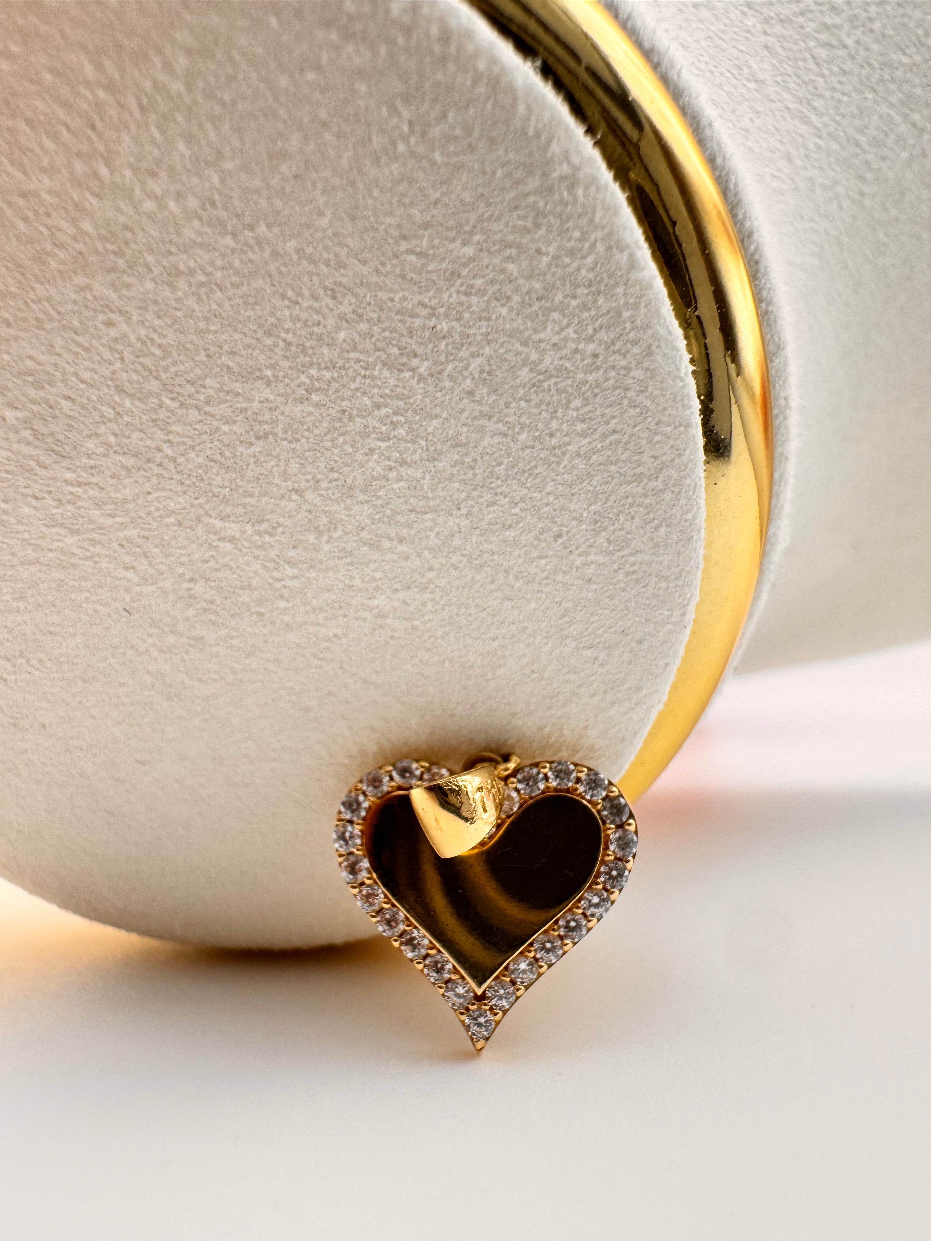 Heart Zirconia Pendant 18k