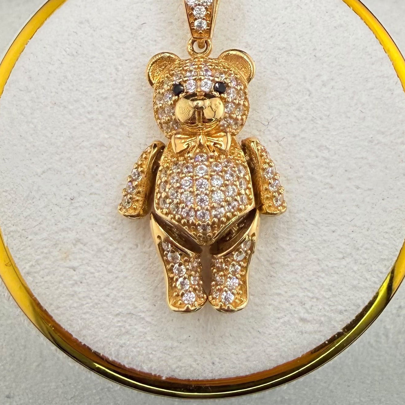 Teddy Bear Pendant 18k.