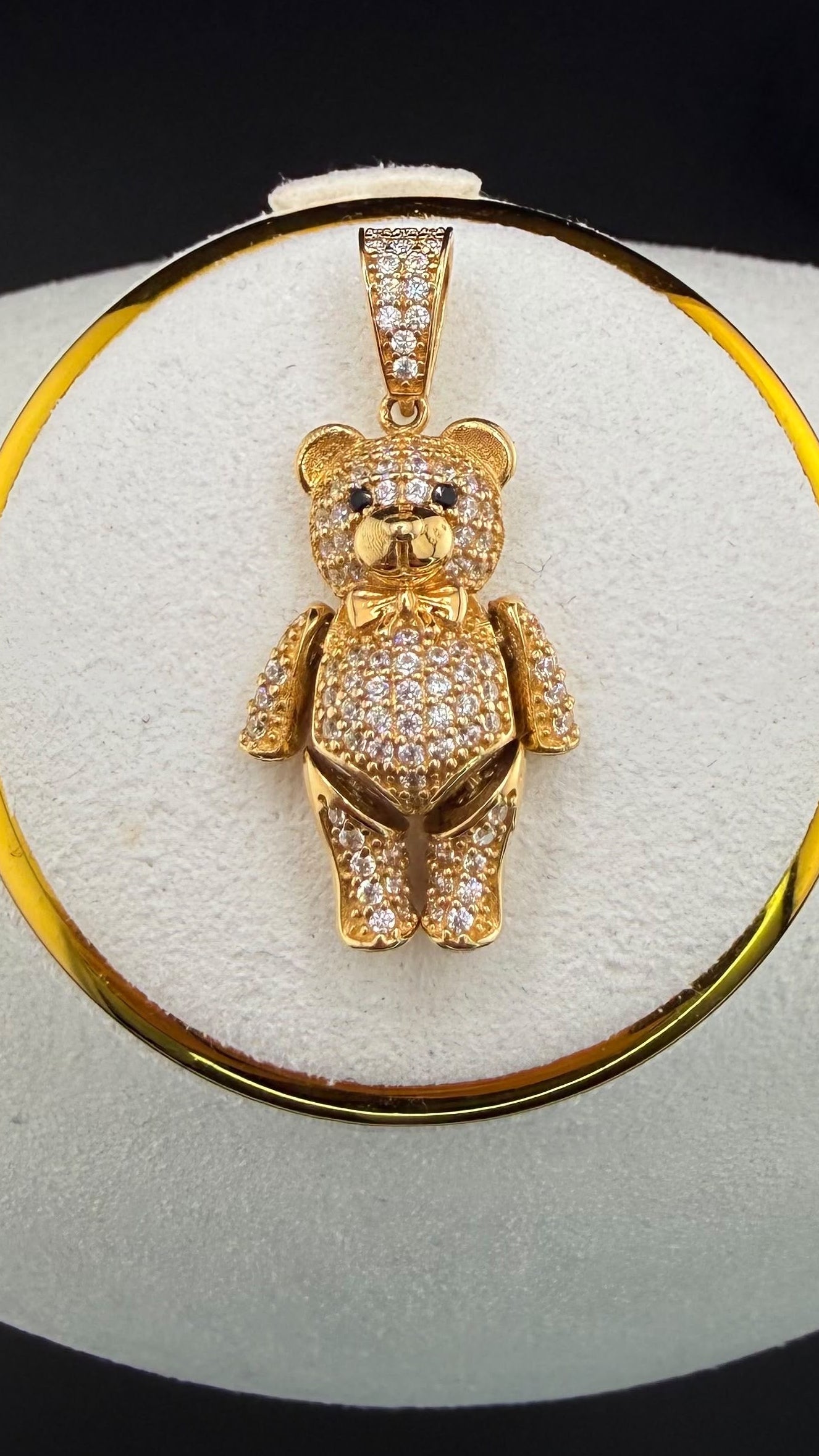 Teddy Bear Pendant 18k.