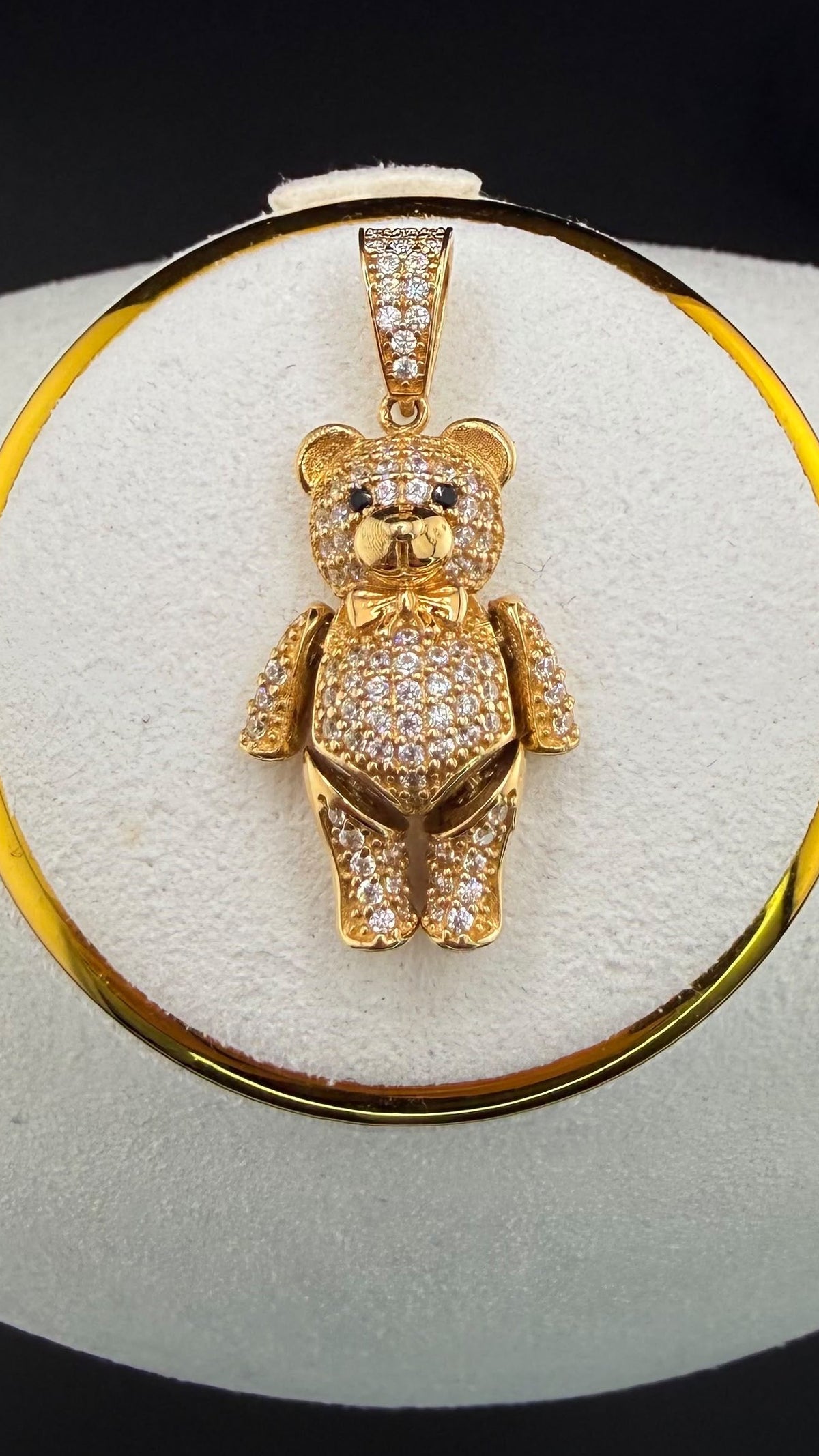 Teddy Bear Pendant 18k.