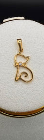 Cat Pendant 18k.