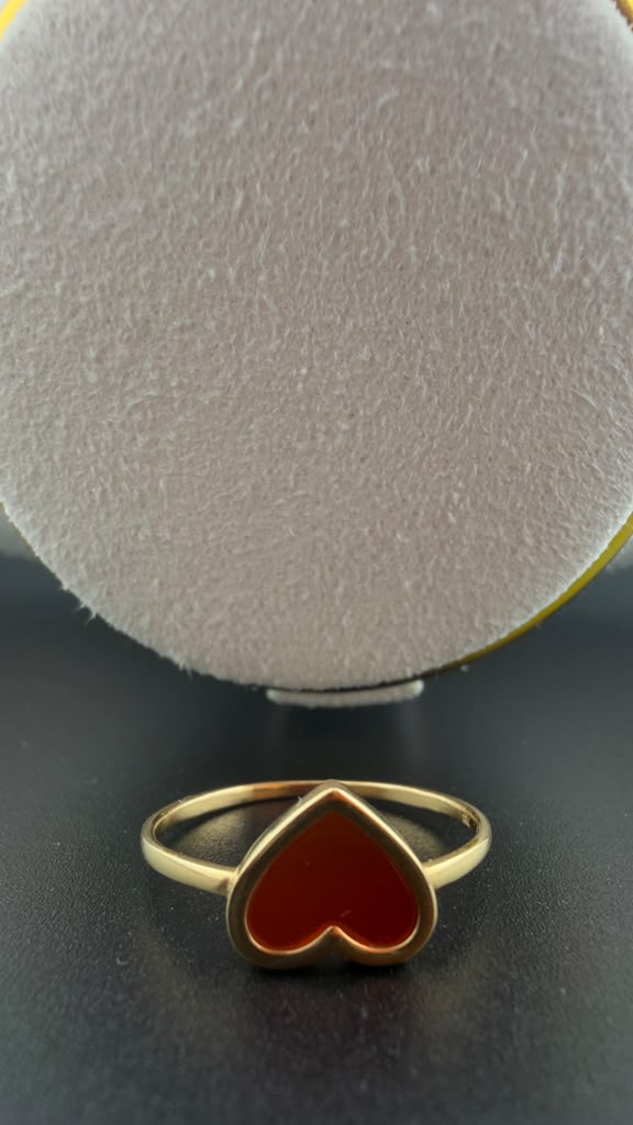 Red Heart Ring 18k, #6,7,8,9.