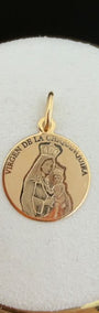 Our Lady of Chiquinquirá Medal Pendant 18k.