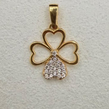 Four-Leaf Clover Pendant 18k.