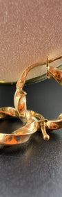 Twisted Gold Hoop 18k.