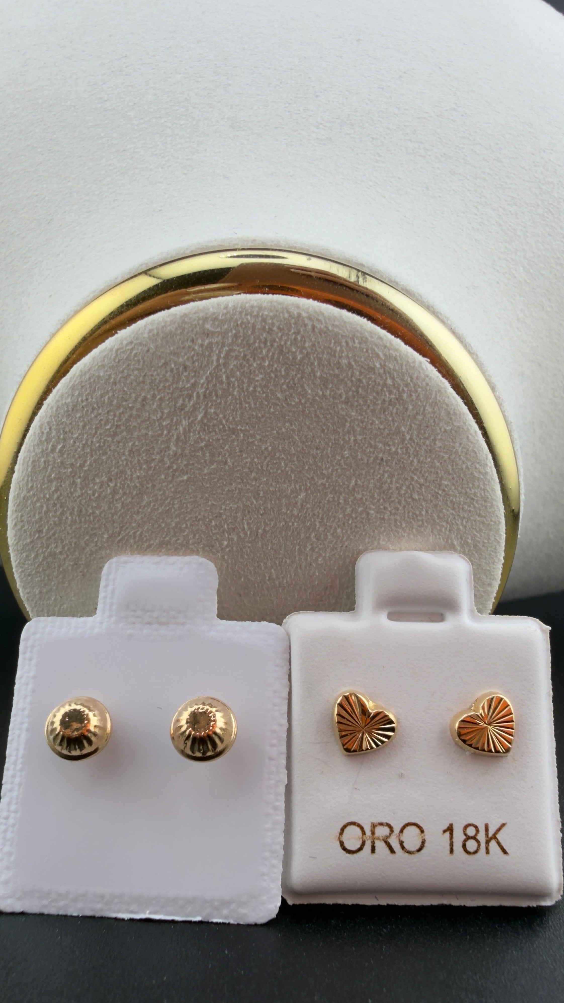 Golden Heart Earrings 18k.