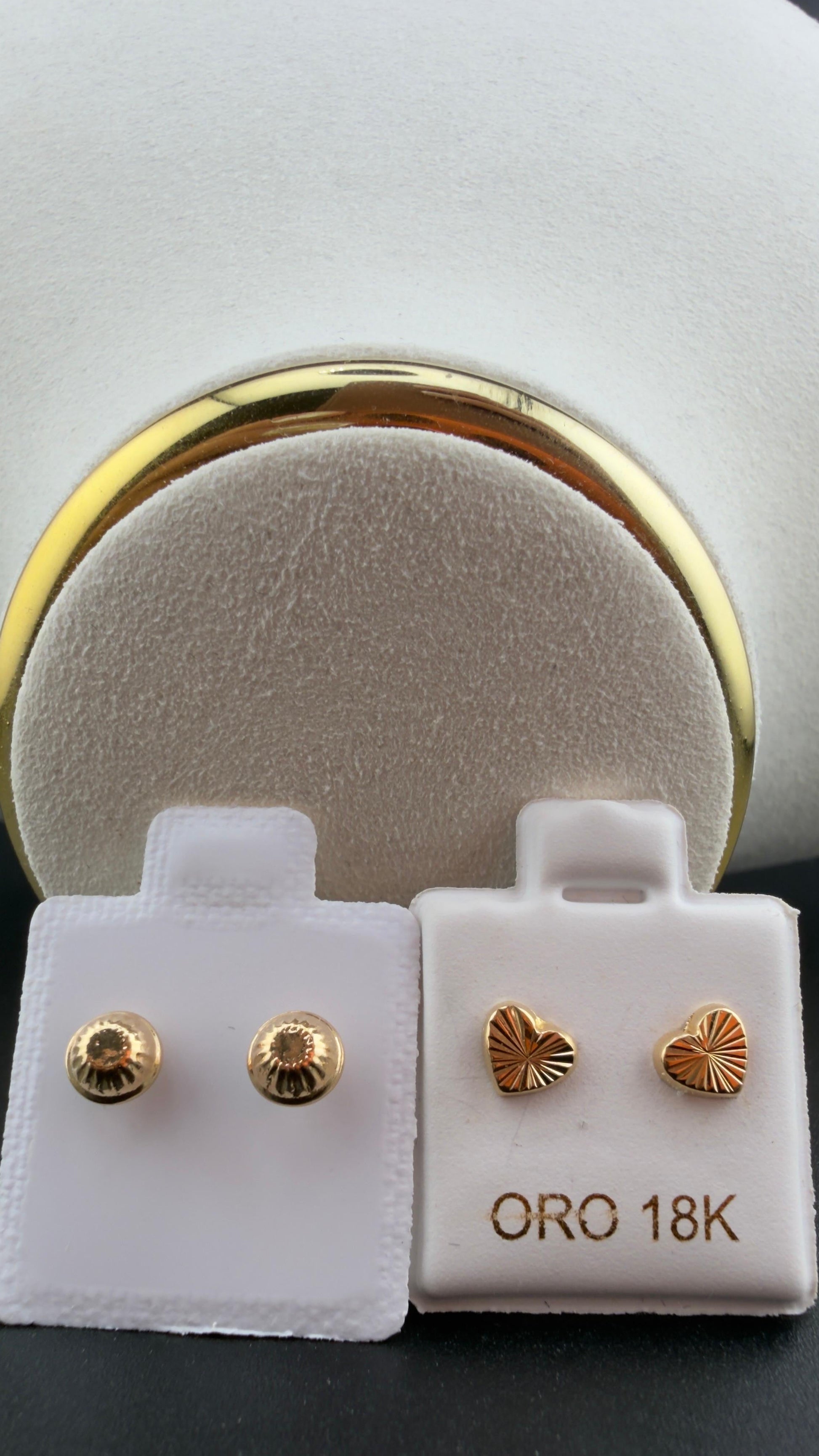 Golden Heart Earrings 18k.