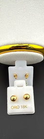 Ball Stud Earrings 18k.