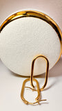 Aros Double-T Hoop 18k