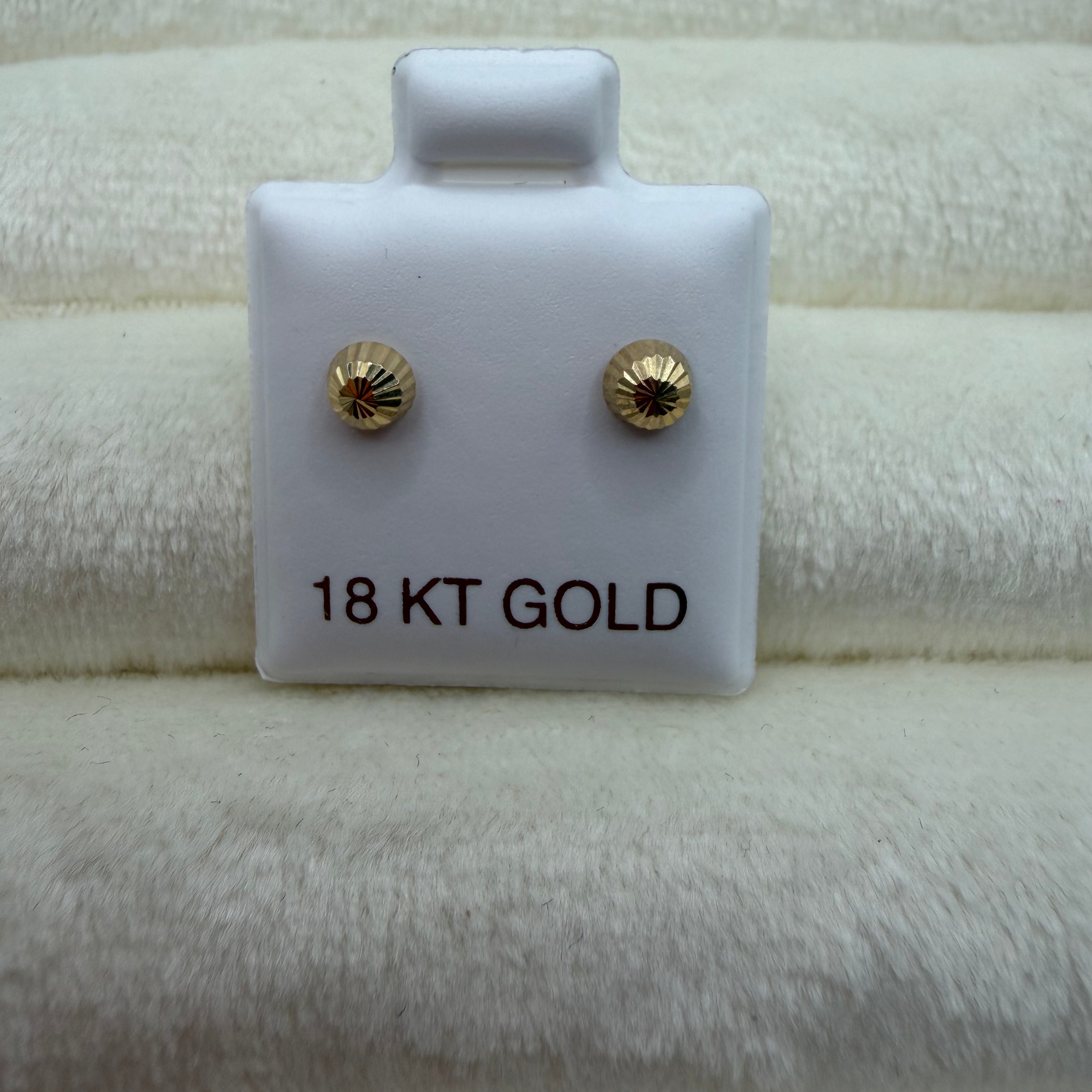 Cracked Earrings 18k