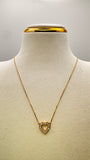 Heart Zirconia Chain 18k 45cm